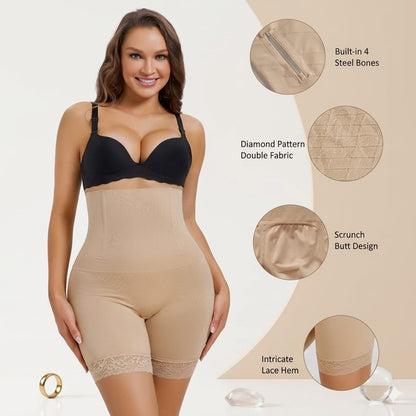 Premium High-Waisted Seamless Body Shaper & Thigh Slimmer