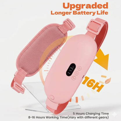 Smart Period Cramp Relief Massager & Heating Pad – Portable Pain Relief Belt