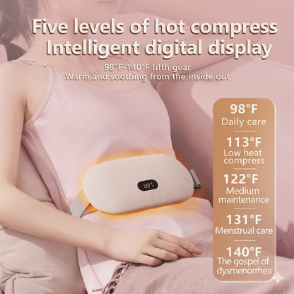 Smart Period Cramp Relief Massager & Heating Pad – Portable Pain Relief Belt