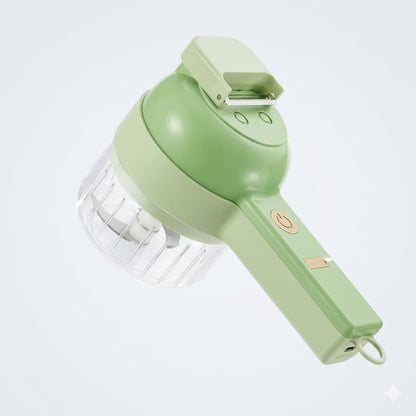 4-in-1 Electric Vegetable Cutter, Slicer, Grater, Chopper